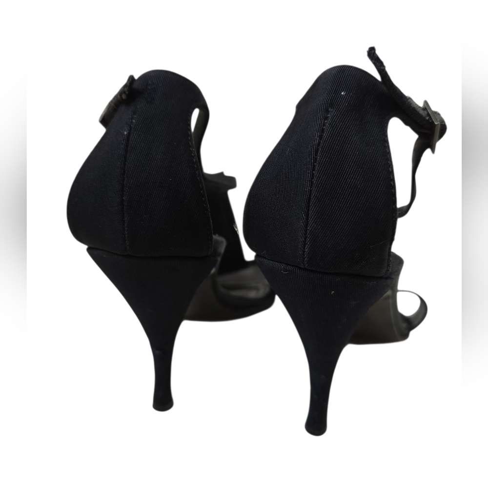 Vintage Yves Saint Laurent Black Stiletto Heels Size 37.5 - Picture 4 of 8